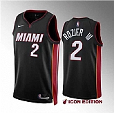 Men's Miami Heat #2 Terry Rozier III Black Icon Edition Stitched Basketball Jersey Dzhi,baseball caps,new era cap wholesale,wholesale hats